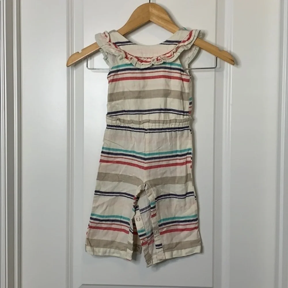 Girls OshKosh Striped Romper 12M